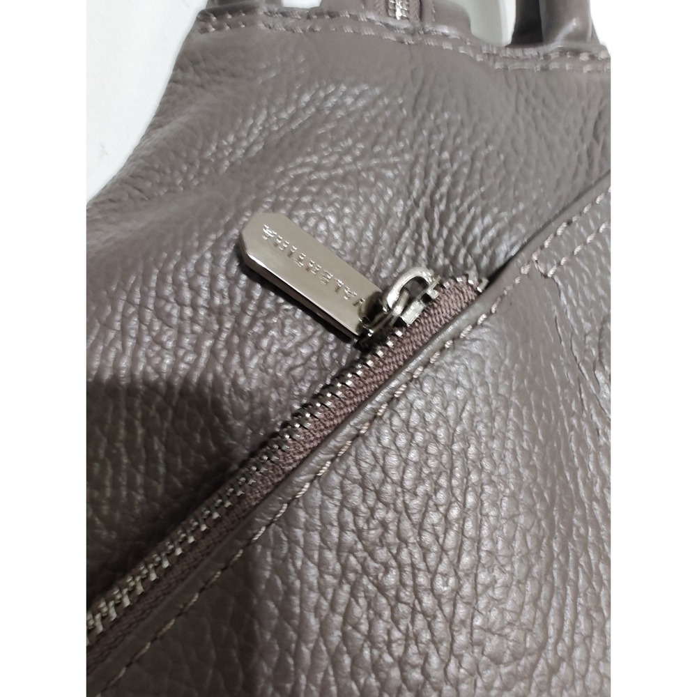 Valentina Made in Italy Sling Pebbled Leather Backpack Bag In Taupe NWT - Picture 6 of 11